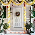 thumbnail image 2 of 16.4 ft Christmas Prelit Tinsel Garland with Lights Battery Operated 50 LED Hanging Garland with Light Xmas Foil Garland for Tree Wedding Party Decoration, 2 of 9