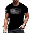 thumbnail image 1 of 2024 Été Chemises de Musculation pour Hommes Manches Courtes Col Rond T-Shirts Impression Logo 3D Ample Respirant Mode Simple Hauts, 1 of 5