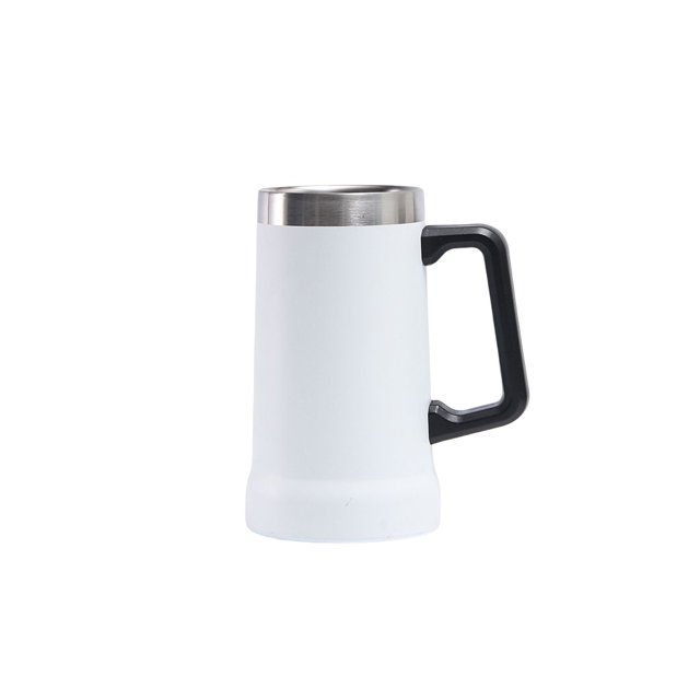 Yuarrent Taza de vacío a prueba de fugas, lavable, antideslizante, reutilizable, aislamiento térmico, 709ml, botella de agua de repuesto para oficina Suministros térmicos Blanco Yuarrent HA074472-06