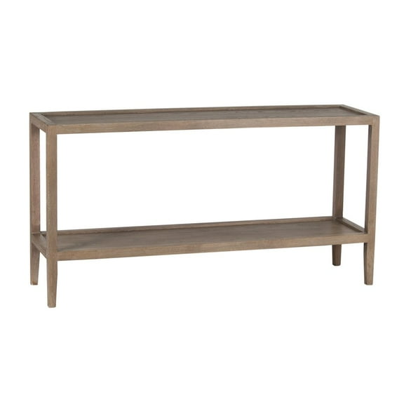 Porter Designs Lowell Solid White Oak Wood Console Table - Brown