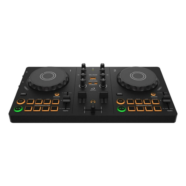 AlphaTheta DDJ-FLX2 Compact 2-Channel DJ Controller with Studio