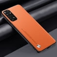 thumbnail image 1 of Luxury PU Leather Case For Xiaomi Redmi Note 11S 11 Pro Back Cover Matte Silicone Protection Phone Case For Redmi Note 11E Pro Orange For Redmi Note 11, 1 of 6