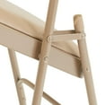 thumbnail image 2 of (Pack of 4) NPS® 1300 Series Deluxe Vinyl Upholstered Triple Brace Double Hinge Folding Chair, French Beige, 2 of 5