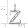 thumbnail image 3 of 14K White Gold Diamond Lower Case Letter Z Initial Pendant (Width 8.41) (Length 15.49) - Jbsp, 3 of 5