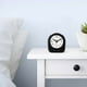 thumbnail image 4 of Reloj despertador analógico de cuarzo SHARP con arco, negro, funciona a pilas, pequeño, reloj de viaje, 4 of 6