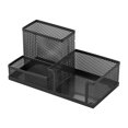 thumbnail image 1 of Organizador metálico multifuncional para escritorio - Soporte para plumas X8003 en negro, ideal para mantener tu espacio de trabajo ordenado y libre de desorden. Fabricado en metal resistente con, 1 of 6