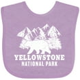 thumbnail image 3 of Inktastic Yellowstone National Park with Bear Mountains and Trees Boys or Girls Baby Bib, 3 of 4