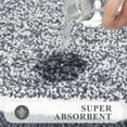 thumbnail image 6 of Findosom 3pcs Bathroom Rugs Set with U-Shaped Mat, Non Slip, Quick Drying, Ultra Soft and Water Absorbent Bath Rug Mat Carpet Machine Washable 20"x32"+20"x59"+U Shape 20"x24" Dark Gray, 6 of 8