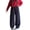 Navy, variant on JTieacloth Girls Jogger Sweatpants Girls Jogger Pants Winter Warm Flared Legging Tracksuit Bottoms With Stretch Soft Thermal Inner Layer For Casual Outfit,Sizes 4-5 Years