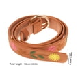 thumbnail image 2 of AURARMLET Cinturón De Ancho Bohemio Con Bordado Hecho A Mano Color Chocolate Para Jeans Y, 2 of 6
