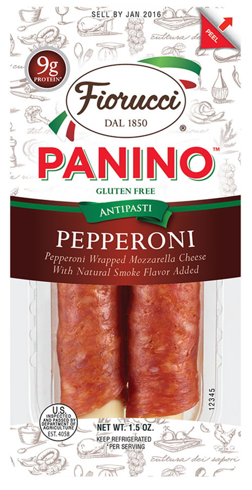 Fiorucci Pepperoni Wrapped Mozzarella Cheese Panino, 1.5 Oz. - Walmart ...
