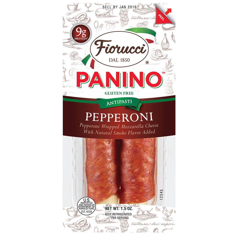Fiorucci Pepperoni Wrapped Mozzarella Cheese Panino, 1.5 Oz. Walmart
