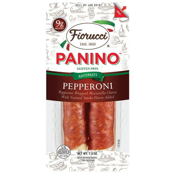 Fiorucci Pepperoni Wrapped Mozzarella Cheese Panino, 1.5 Oz. - Walmart ...