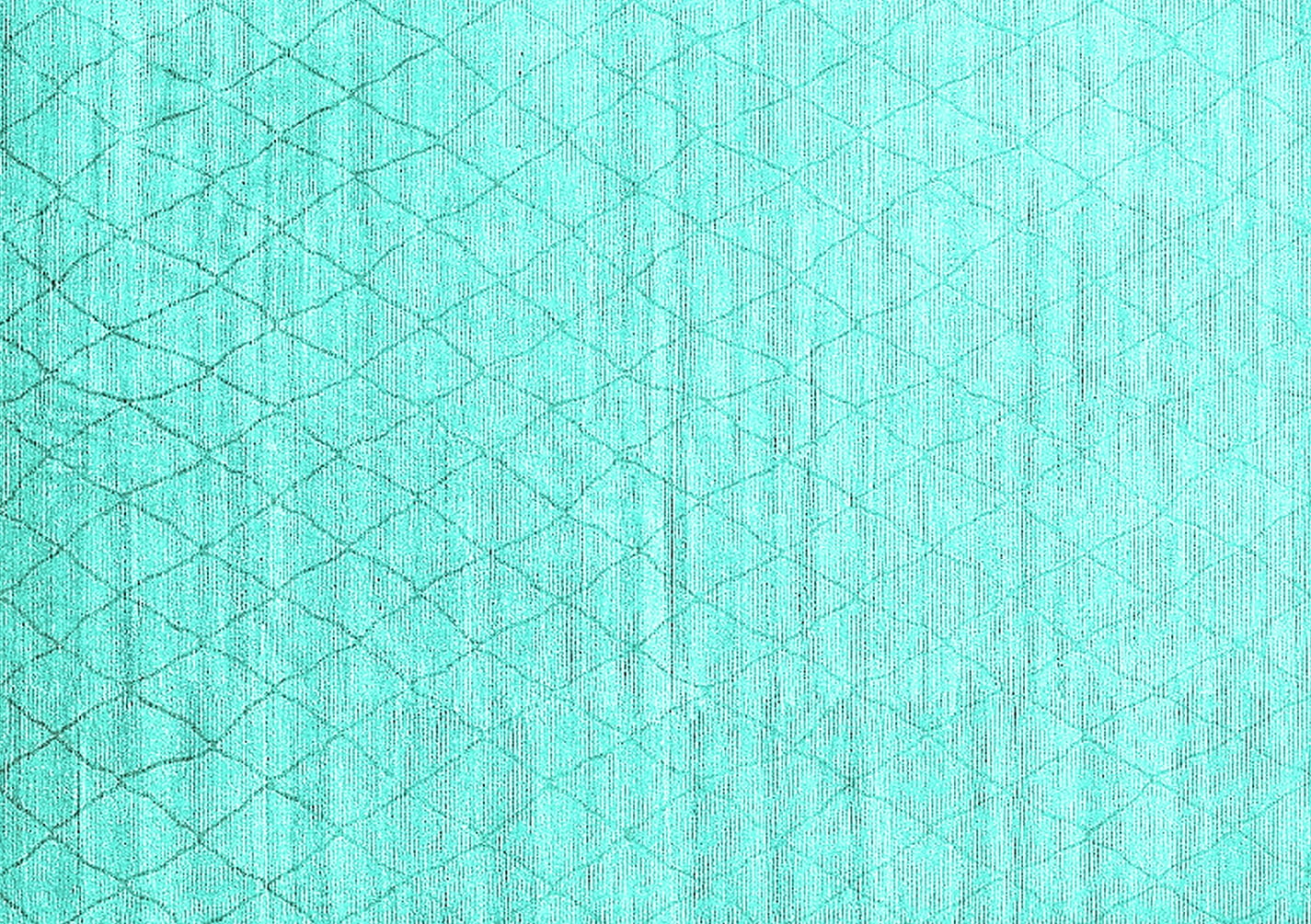 Ahgly Company Machine Washable Indoor Rectangle Solid Turquoise Blue ...