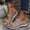 Gray, variant on Women's Wedge Heel Sandals Fashion Fish Mouth Hollow Slip on Slippers Summer Arch Support Orthopedic Fly-Knit Sandals Casual Versatile Thick Soled Slippers