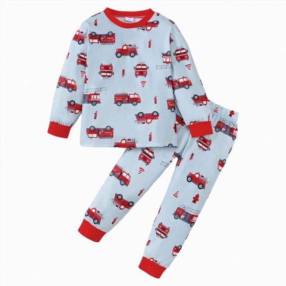 Boys Clothes Long Sleeve with Pocket Sweatshirt Pants Color Block Fall Winter Outfits Set 4-5 Years