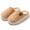 Khaki, variant on GPOECD Women's Slippers Cozy Indoor Thickened Fleece Warm Footwear for Couples Cold Weather Comfort House Slippers