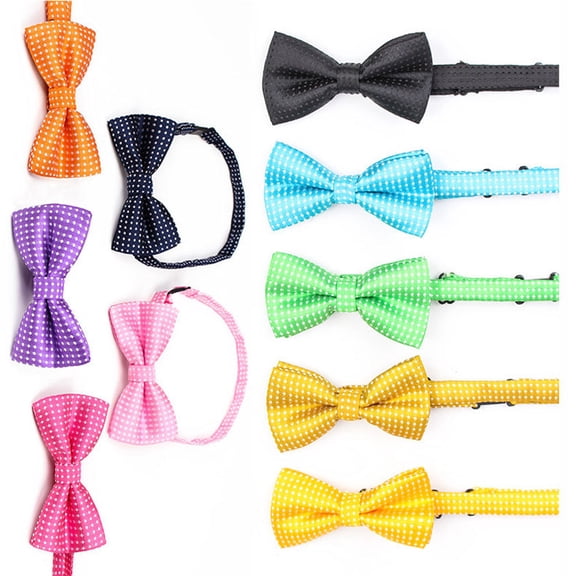PBPBOX 10Set Pet Bow Tie Assorted Color for Dog Neck Tie