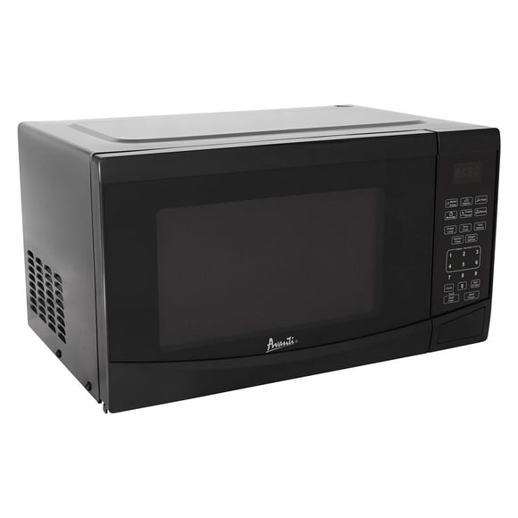 Avanti MT09V1B Horno microondas compacto de 900 vatios con 10 niveles de potencia y 6 configuraciones de cocción preestablecidas, descongelación rápida, panel de control electrónico y plato giratorio