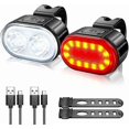 thumbnail image 1 of Bike Light Set, Waterproof Led Bike Light Set Bicycle Lights, Usb Rechargeable Bike Lights Front Rear Light Set Road Bike Lights, Set, 1 of 5