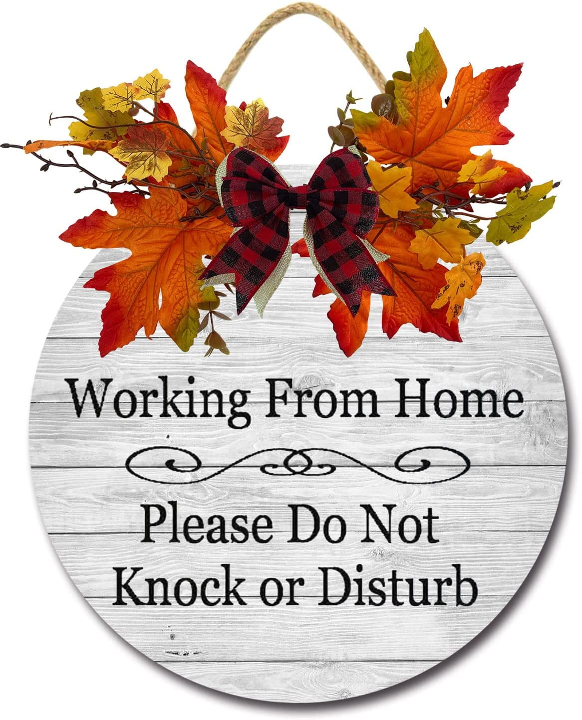 Eveokoki 11" Working From Home Please Do Not Knock Or Disturb Signs ...