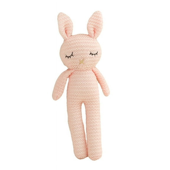SUNRI 20cm/8in Knitting Doll Stuffed Animal Easter Bunny Soft Comfortable Doll Early Education Toy Home Decoration Baby Favors