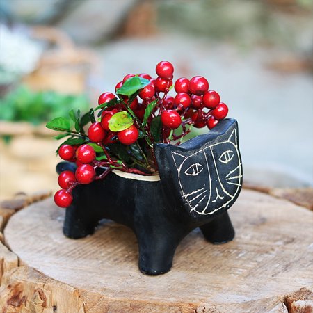 

Livesture Abstract animal art flowerpot Black small