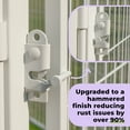 thumbnail image 5 of SunsGrove Dog Playpen with 2 Wider Doors,50 inch 16 Panels Non Slip Play Dog Pen for Free and Safe, Heavy Duty Anti-Rust Pet Pen for Indoor, Courtyard, RV Camping for Large Dogs, White, 5 of 9
