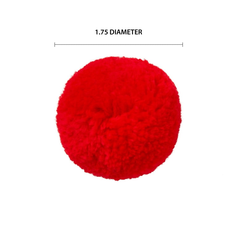 Pom-Poms .5 100/Pkg-Red 