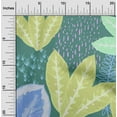 thumbnail image 2 of oneOone Georgette Viscose Dark Teal Green Fabric Tropical Leaves Sewing Fabric By The Yard Printed Diy Clothing Sewing Supplies 42 Inch Wide, 2 of 4