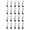 B, variant on Hooks for Curtain Accessories Clip Buckle Curtain Hook Clips European Foreign Trade Set of 20 for Drapery Organization and Easy Hanging 20PCS
