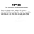 thumbnail image 2 of CMX Front Rear Disc Brake Caliper Assembly Left Right Side (Driver Passenger) Kit for Car Ford E-550 Super Duty F-450 F-550 Econoline with Mount KBC-100049, 2 of 10