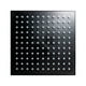 thumbnail image 2 of Regadera Cuadrada Tipo Lluvia Rugo 19 cm Negra ABS Antisarro 44-MCN, 2 of 7
