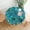 Blue Turqouise, variant on Floral Flower Colorful Round Tablecloth 60 Inch Summer Blossom Tablecloths for Round Tables Waterproof Polyester Round Table Cover Reusable Anti-Slip Table Cloth for Dining Room Party Indoor Outdoor