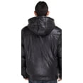 thumbnail image 3 of Mens Black Coat Luciano Natazzi Puffer Tec Removable Hooded, 3 of 5
