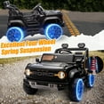 thumbnail image 6 of 24V 2 Seater Ride on Electric Car for Kid, Licensed Ford Bronco Ride on Toy for Big Kid, Toddler Truck Car with FM Radio, Bluetooth LED Light, Gift for Boys Girls 3-8 Years, Black, 6 of 8