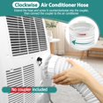 thumbnail image 4 of Air Conditioner Exhaust Vent Hose - 5.9 inch Diameter, 80" Length, Universal Clockwise Thread Air Vent Compatible with Whynter, Frigidaire,, 4 of 7