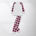 thumbnail image 4 of Vestido familiar para padres e hijos Cuello redondo Elk Impreso Pantalones largos blancos Traje Traje diario FLhrweasw Para estrenar, 4 of 9