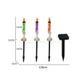 thumbnail image 4 of Solar Halloween Lights Outdoor, 3 Pack LED Skull Hand Candles with Stakes, Weather-Resistant Plastic, Auto On/Off, 55 cm Tall, 4 of 4