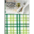 thumbnail image 2 of St Patrick's Day Plaid Tablecloth Green White Cotton Cottage Classic (52 x 52 Square), 2 of 7
