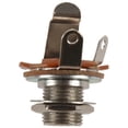 thumbnail image 2 of 5X Piezas Y Accesorios de Guitarra 1/4 6.35 mm 2 Conductores Mono Chasis Guitar Jack Salida de Entrada, 2 of 4