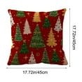 thumbnail image 3 of Uutvery Christmas Snowflake Tree Pillow Cover,Winter Decorative Pillows Sofa Couch Bed Living Room,Merry Christmas Farmhouse Decoration,Xmas Indoor Decor Seasonal Home Accent,17.7x17.7 Inches, 3 of 7