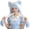 Bule, variant on Cute Plush Cat Hat, Winter Warm Fluffy Ear Headwear, Plush Cosplay Costume Head Accessories