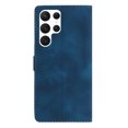 thumbnail image 2 of SaniMore Wallet Case for Samsung Galaxy S23 Ultra 6.8" 2023, PU Leather Embossed Flower Shockproof [Card Slots + Cash Pocket + Removeable Wrist Strap] Kickstand Full Protective Business Shell,Darkblue, 2 of 11