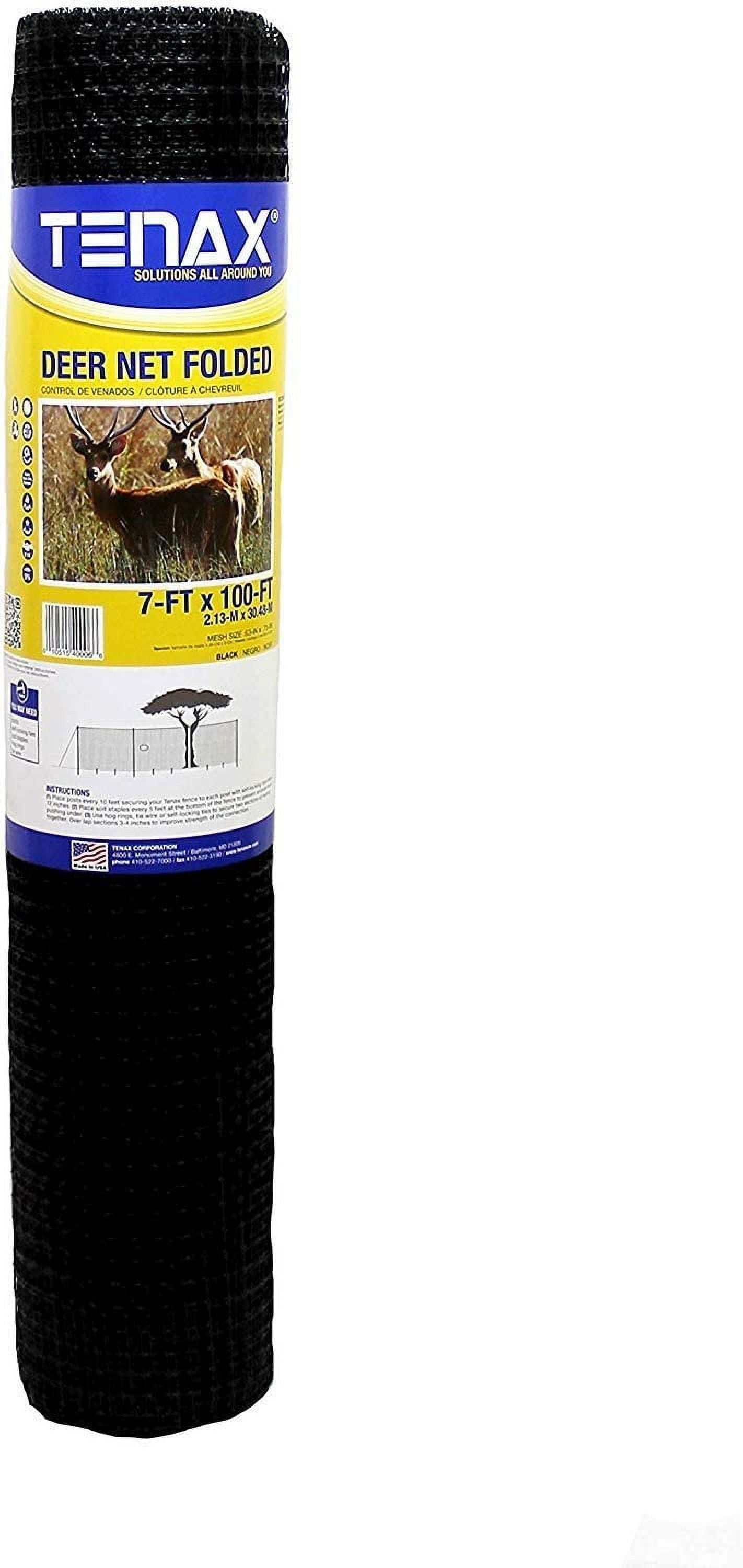 Tenax 2A040006 Deer Net, Black, 7-Feet by 100-Feet Two Pack - Black — Residential Use, Standard Application