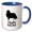 Blue/White, variant on 3drose, Sheltie Dog Mom - Shetland Sheepdog, 11oz Magic Transforming Mug