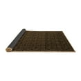 thumbnail image 2 of Ahgly Company Indoor Round Abstract Brown Modern Area Rugs, 6' Round, 2 of 4