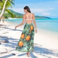 thumbnail image 7 of FORMRS Womens Beach Sarong Semi-Sheer Bikini Wrap Skirt Swimsuit Cover-ups, Orange Tree Pattern, 7 of 7