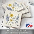 thumbnail image 7 of Thirstystone Lovely Blue Floral 4-Pack Tumbled Tile Coasters, 7 of 7