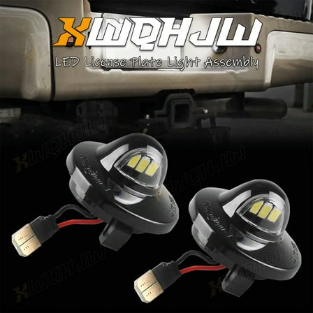 For 1999-2014 Ford F-150 Pickup Pair LED License Plate Light Tail Assembly Lamp